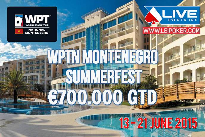 WPTN Montenegro Summerfest: 13-21 июня, гарантия более €700,000