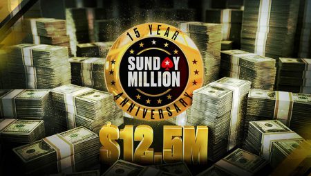 Юбилейный Sunday Million: 21 марта, гарантия $12,500,000
